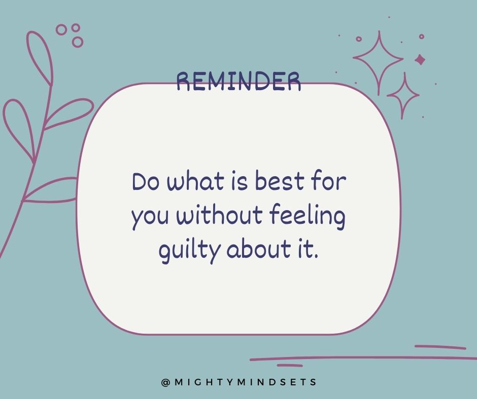 Do what is best for you.
#selflove #dontfeelguilty #selfcare #bebest #isbest