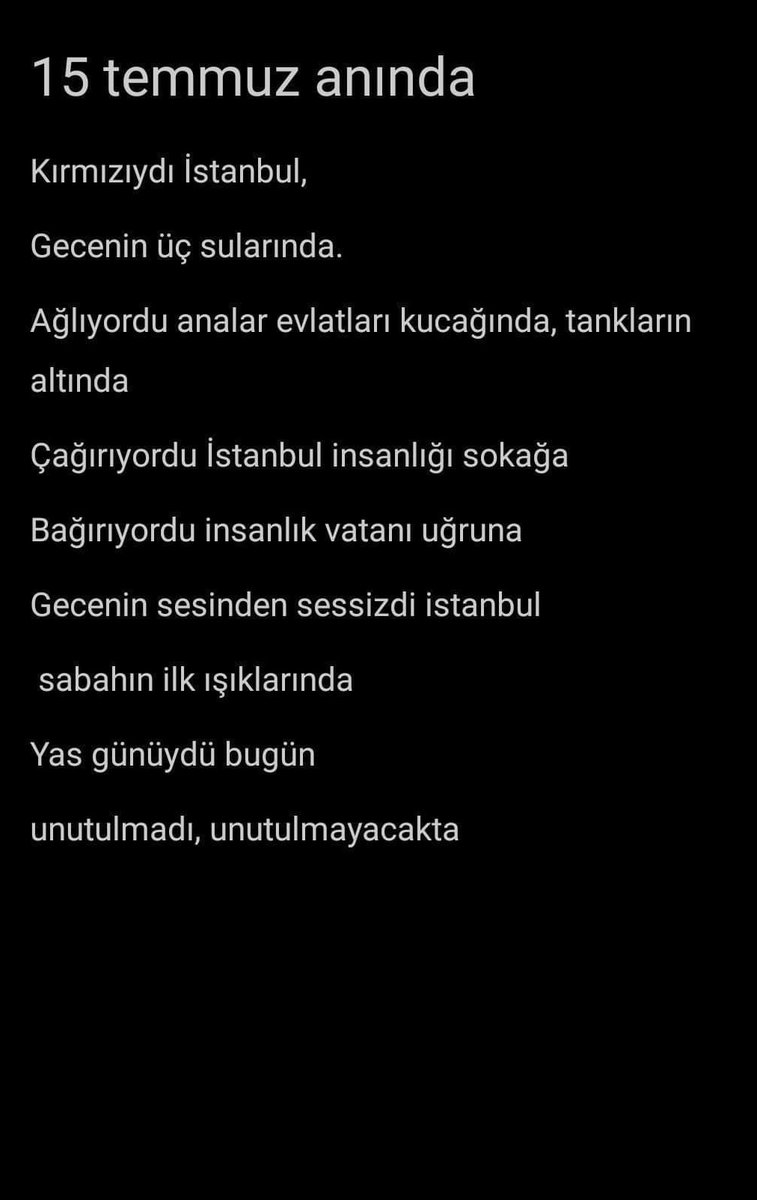 Btl_krnf5's tweet photo. Bu da benim şiirim 

#15Temmuz 
#15TemmuzuUnutmaUnutturma https://t.co/uxdg3fGqeQ