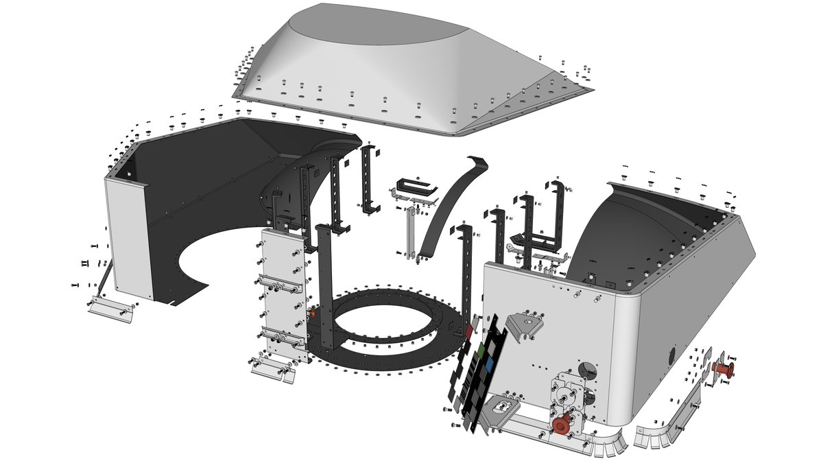 TFDahl's tweet photo. Wind covers for the Radioisotope Thermoelectric Generators (RTGs) for my W-I-P Viking '75 Mars lander #3D @SketchUp model.
@MarsVikingTeam @airandspace @NASA_Langley @museumofflight @casciencecenter @VaAirandSpace @matthewshindell @FutureJurvetson https://t.co/ZEHDBCgro2