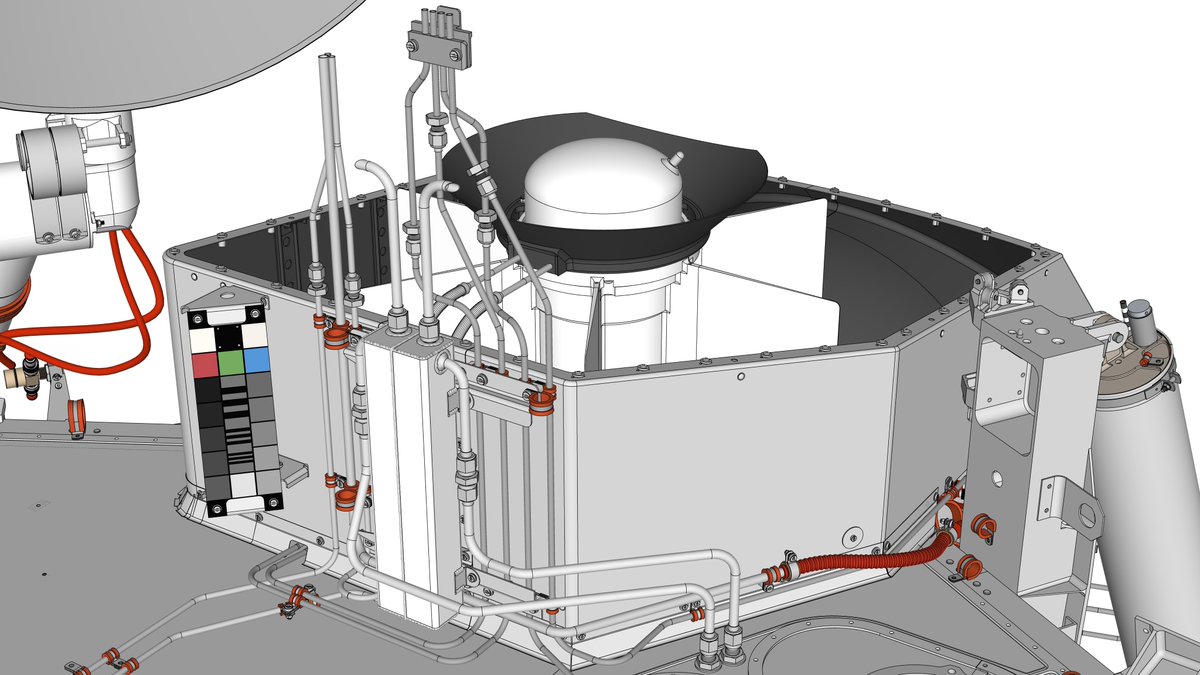 TFDahl's tweet photo. Wind covers for the Radioisotope Thermoelectric Generators (RTGs) for my W-I-P Viking '75 Mars lander #3D @SketchUp model.
@MarsVikingTeam @airandspace @NASA_Langley @museumofflight @casciencecenter @VaAirandSpace @matthewshindell @FutureJurvetson https://t.co/ZEHDBCgro2