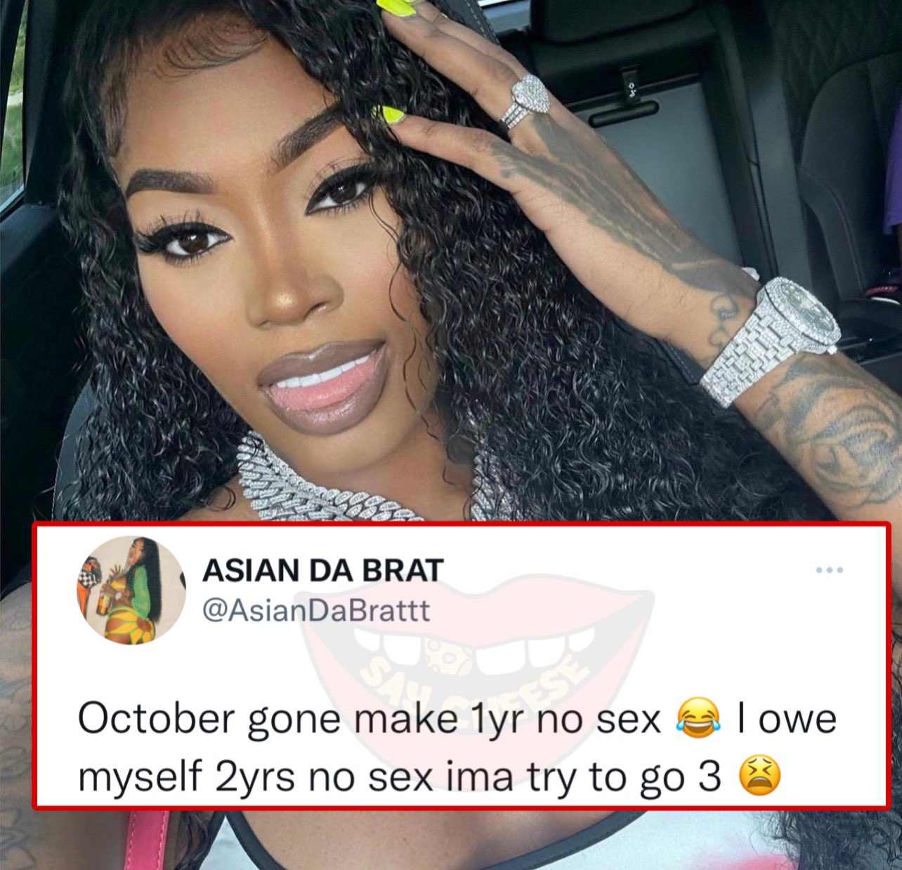 SAY CHEESE! 👄🧀 on Twitter "Asian Doll says she’s trying to remain