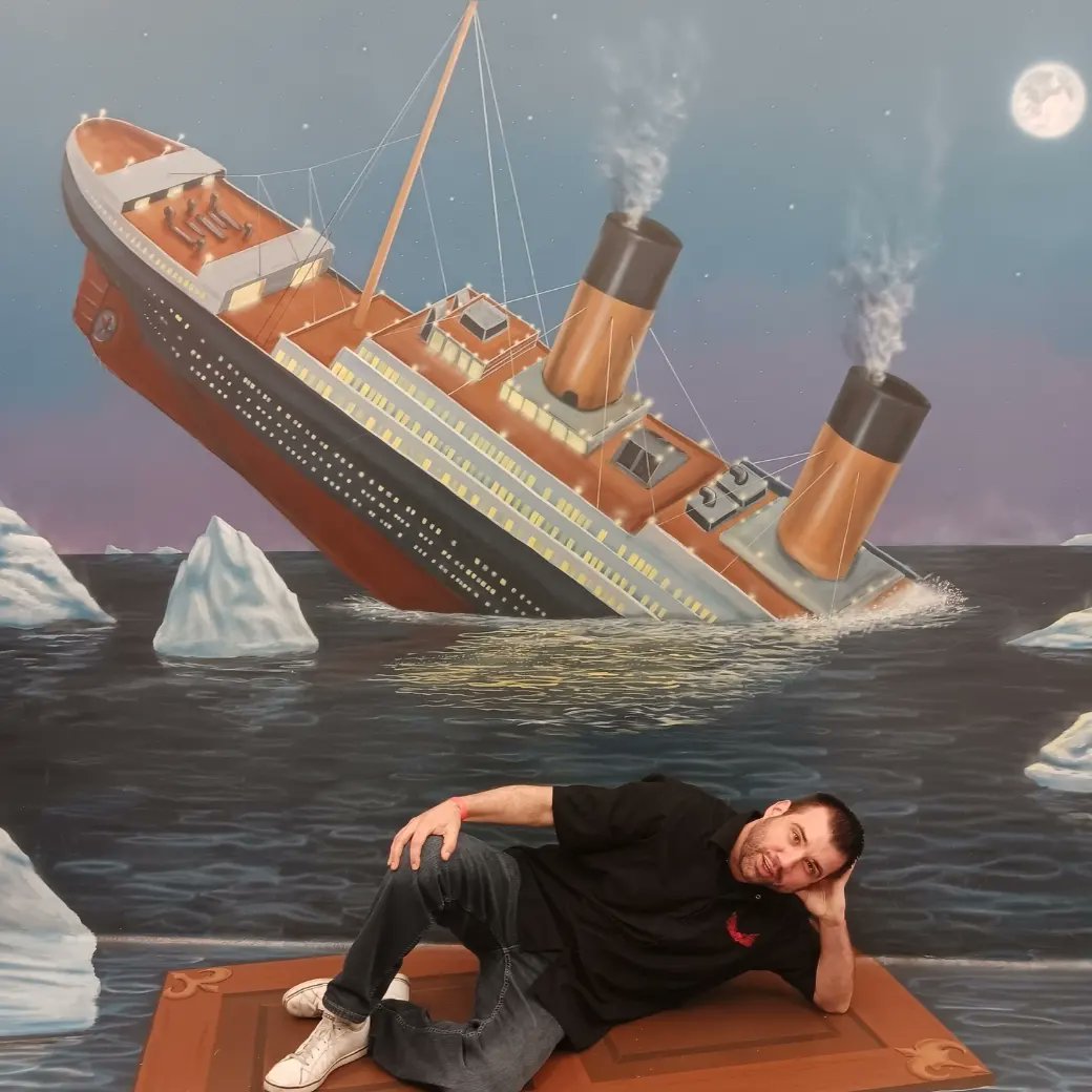 "Voyage of Serenity: A Man's Dream Amidst Nautical Artistry"
#ArtisticSeafarer