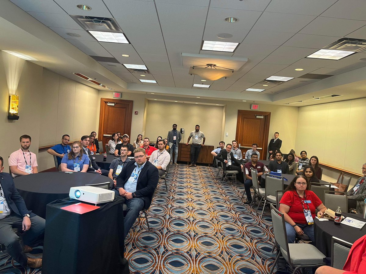 ASABEYPC's tweet photo. The YPC Business Meeting was a great opportunity for YPs to hear from the Executive Committee and share ways to better serve the community! Let’s continue the conversation to engage and move YPC forward throughout the year! #asabeaim23 #asabeypc https://t.co/nDa5XWsimM