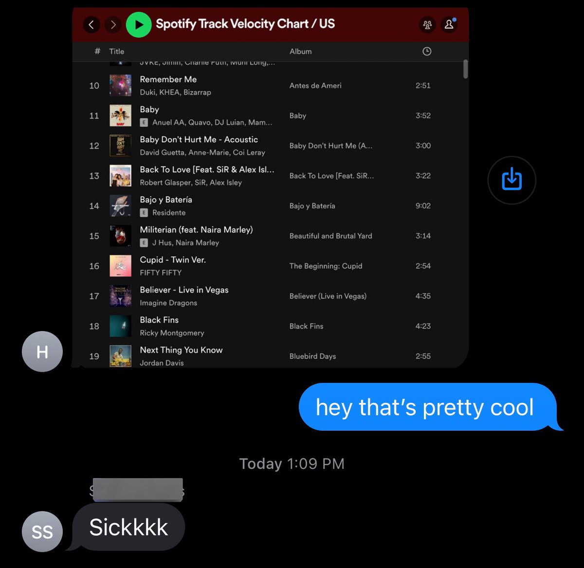 rohmontgomery's tweet photo. Black Fins is one of the fastest growing songs in the US, thanks everybody ❤️ https://t.co/xXB7uaVK2f