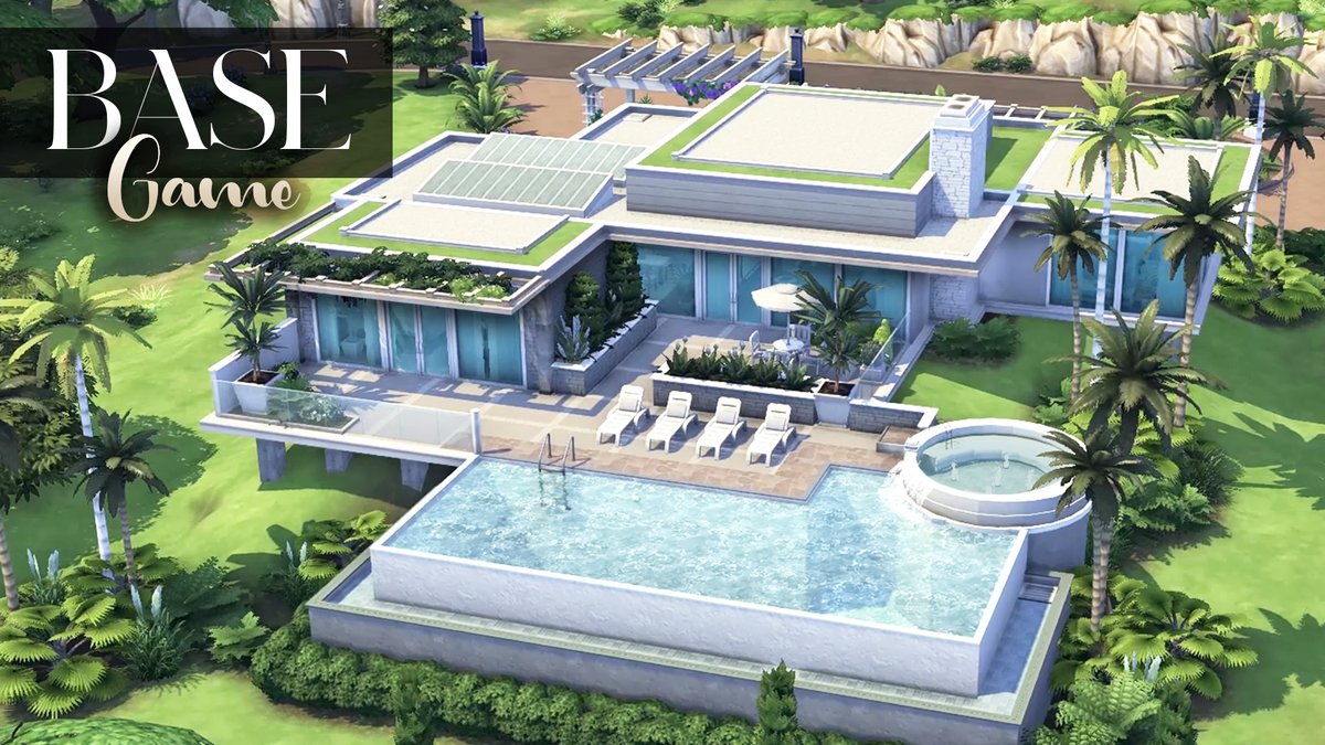 MrOlkan's tweet photo. Hi friends!😍I built a BASE GAME Contemporary Villa in Willow Creek!

VILLA VISTA🏡
📺https://t.co/noGMfuv21P
✅40x30 Residential
✅2 Bedrooms, 3 Bathrooms
✅Garage, Fitness Room, Pool
✅NO CC &amp; Base Game ONLY

#TheSims4 #TheSims #ShowUsYourBuilds https://t.co/6jt2W1lj5h