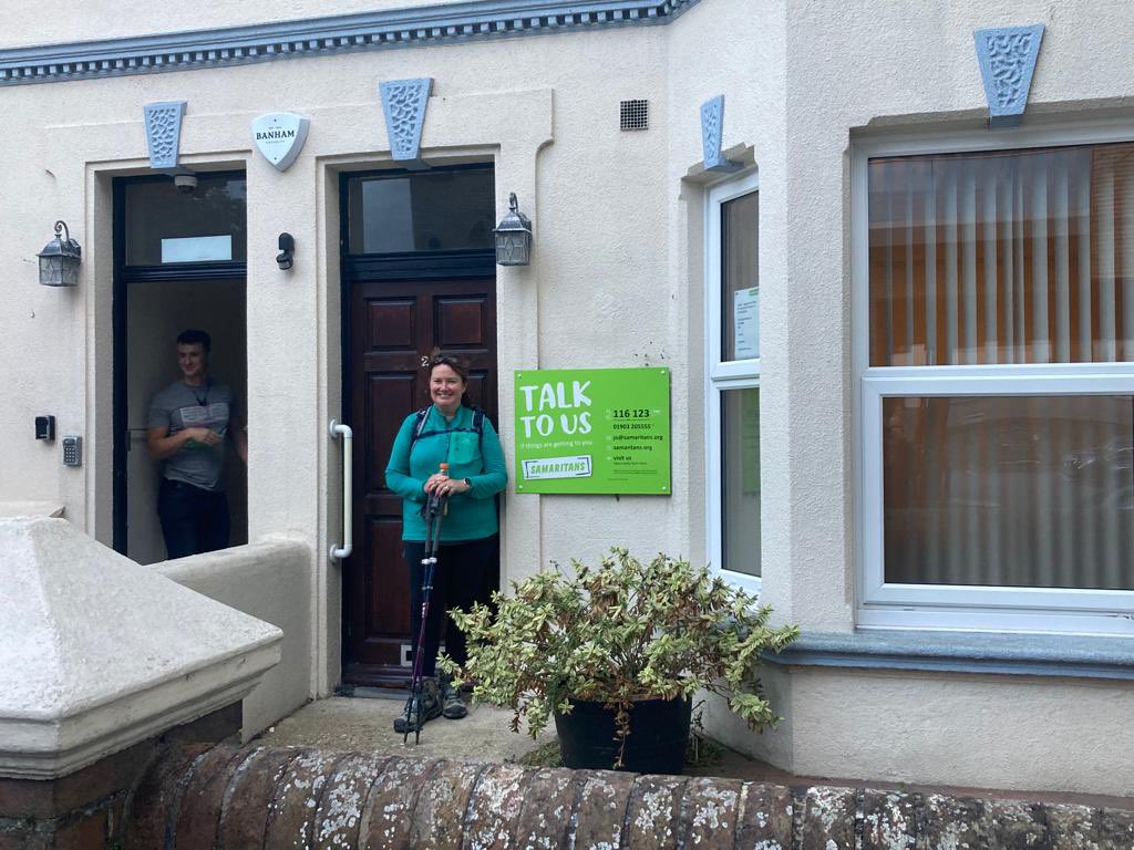 And she made it!!!
How amazing is our volunteer Kirstie walking from our Horsham branch to the Worthing branch to raise money to enable us to continue to do the work we do 💚 Thank you Special K 💚 

gofund.me/4bc14e8a

<a href="/samaritans/">Samaritans</a>