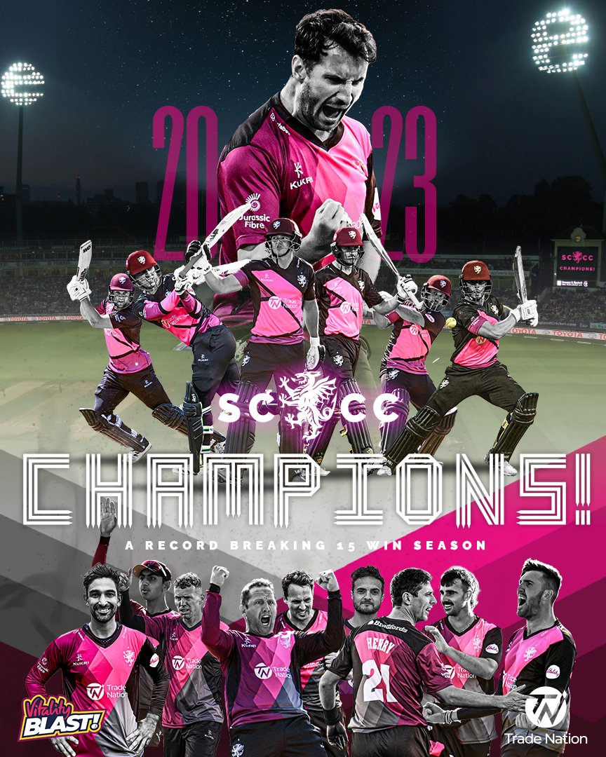 Somerset Cricket (@somersetccc) on Twitter photo SOMERSET WIN THE 2023 VITALITY BLAST!!!!!!!!!!!!!!!!!!!!!!!!!!!!!!! 🏆🏆🏆🏆🏆🏆
#WeAreSomerset
#FinalsDay | #Blast23
<a href="/ItsTradeNation/">Trade Nation</a> SOMERSET WIN THE 2023 VITALITY BLAST!!!!!!!!!!!!!!!!!!!!!!!!!!!!!!! 🏆🏆🏆🏆🏆🏆
#WeAreSomerset
#FinalsDay | #Blast23
<a href="/ItsTradeNation/">Trade Nation</a>