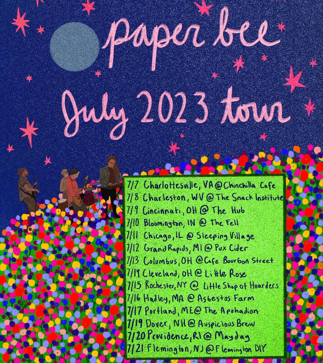 paperbeet's tweet image. on the back half of our trip &amp;amp; wow has it been lovely. rocked with so many lifer friends as well as the first bands of some new friends and just couldn’t love music or people more. glad we booked our own little tour, glad out little tape of songs is out in the world, glad to be.