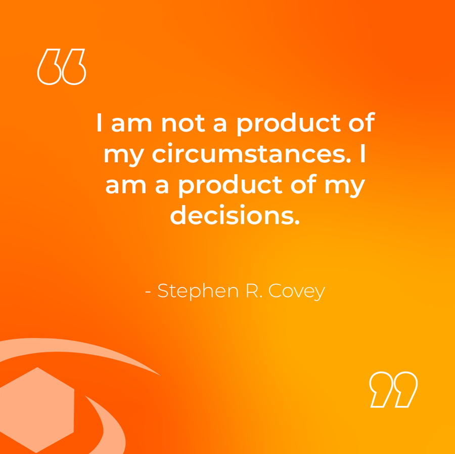 axislabs's tweet photo. “I am not a product of my circumstances. I am a product of my decisions.” – Stephen R. Covey https://t.co/zBOIp9shB8