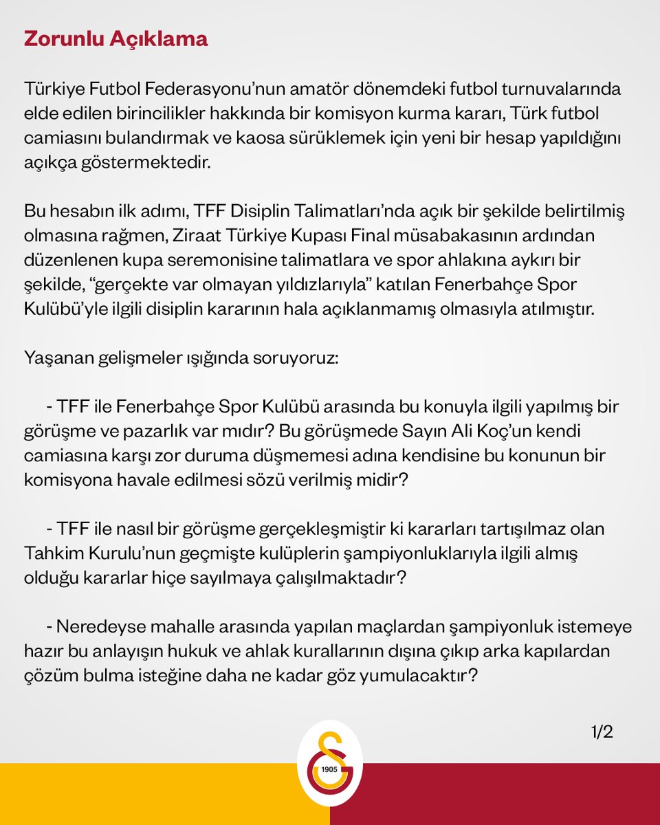 Galatasaray SK tweet media