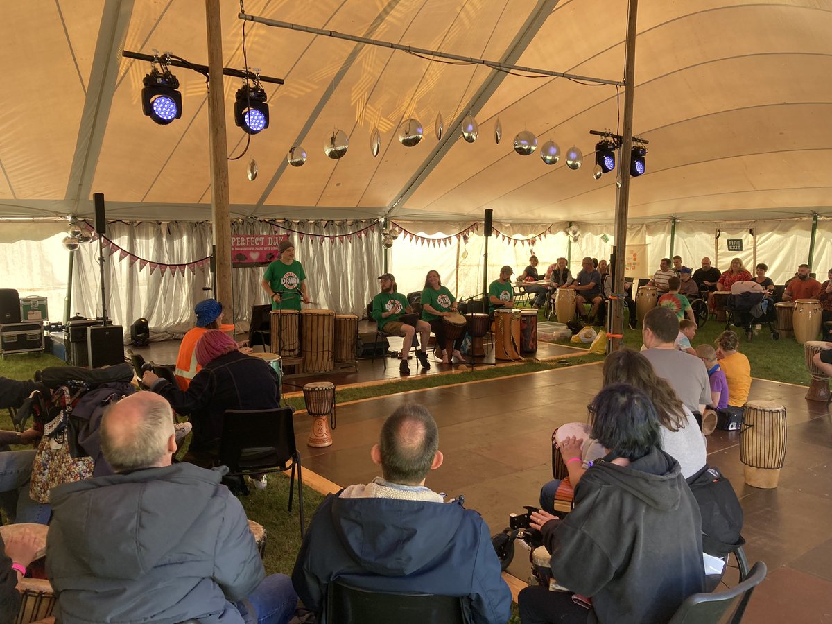 Amazing day at the #APerfectDay disability festival near Grimsby 💚 Actually pretty lucky with the weather overall 🌧️🌪️🌤️ Absolute privilege to be part of it 👏🏼👏🏼👏🏼 @ace_national @GrimsbyCreates @EmilyKPAshberry @band_curiosity @PopcornMedia_uk @AutinDT @Bamboozlenews