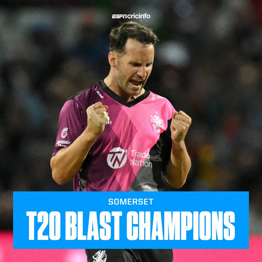 SOMERSET WIN THE 2023 T20 BLAST! 🏆

#Blast23 | #FinalsDay