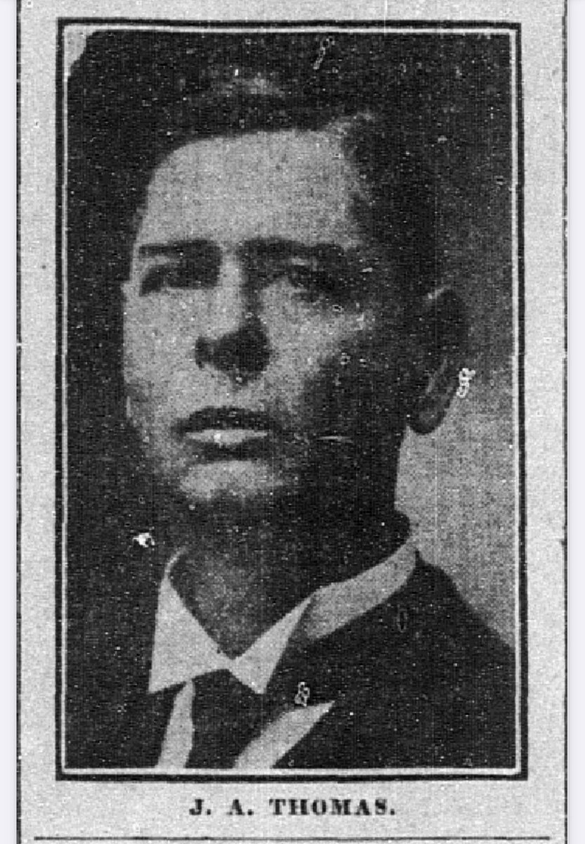 Jesse Abrams Thomas was a prominent Texas newspaperman, owning first the Leonard Graphic and later the Mineola Monitor. He served in the 29th &amp; 30th Texas Legislatures representing Fannin County. Served on the school boards in Mineola and Leonard, was a <a href="/TexasPress/">Texas Press</a> President.