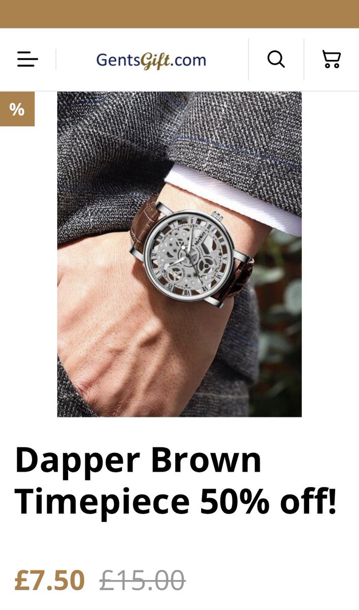 GentsGift's tweet photo. Dapper Brown Timepiece 50% off!
https://t.co/T1IJObnHyq
This Timepiece is for the dapper gent to go with any outfit, wedding, the office or meal out! Link here 👉 https://t.co/6zRVSayZxR #mensgifts #mensfashion #giftsformen #giftsforhim #mensstyle #mensgiftideas #giftideas https://t.co/XxfBFT5X9z