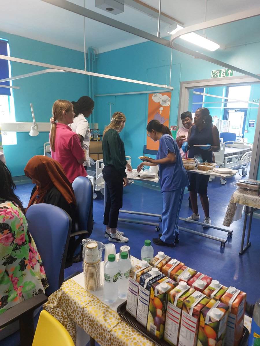 acornward1's tweet photo. Acorn ward lunch was a success!!!! 
Thank you to all the staff that helped bring in some amazing food and those who attended on their day off to help out. 
Smiles and full belly’s everywhere 😋 https://t.co/nKIczsNHDa