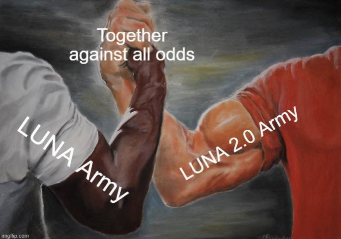 As a community just took over the project 24 hours ago…we certainly understand the importance of a strong community and strength in numbers! Let’s continue to move forward and build towards new ATH 🌝🚀 #LunaCommunity #CryptoRevolution #ETH #CryptoLife #Luna2Point0 #LUNA #LUNA2