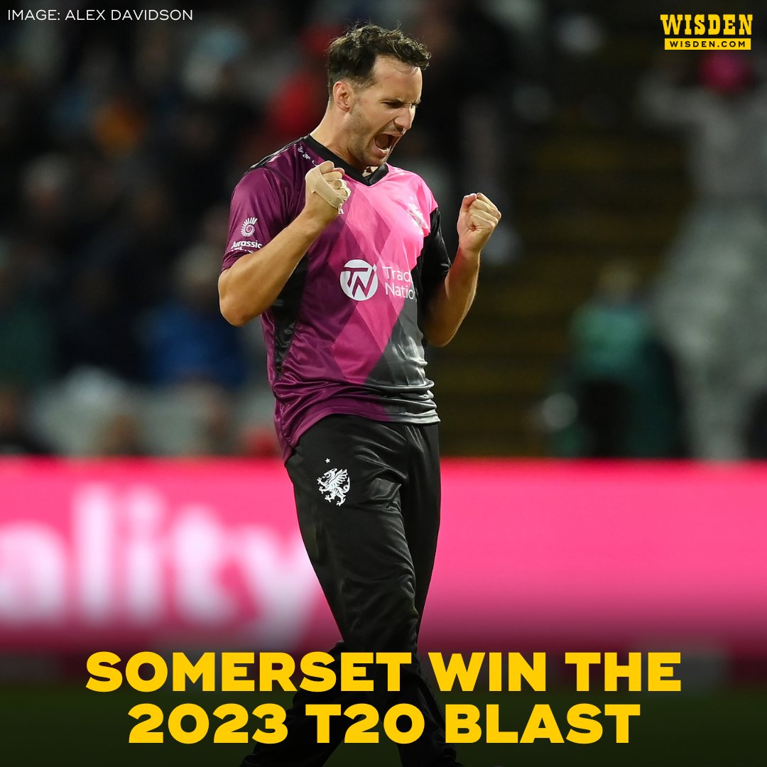 What a catch to finish things off!

Tom Kohler-Cadmore takes an absolute screamer to get Somerset over the line to their second T20 Blast title🔥

#T20Blast #FinalsDay