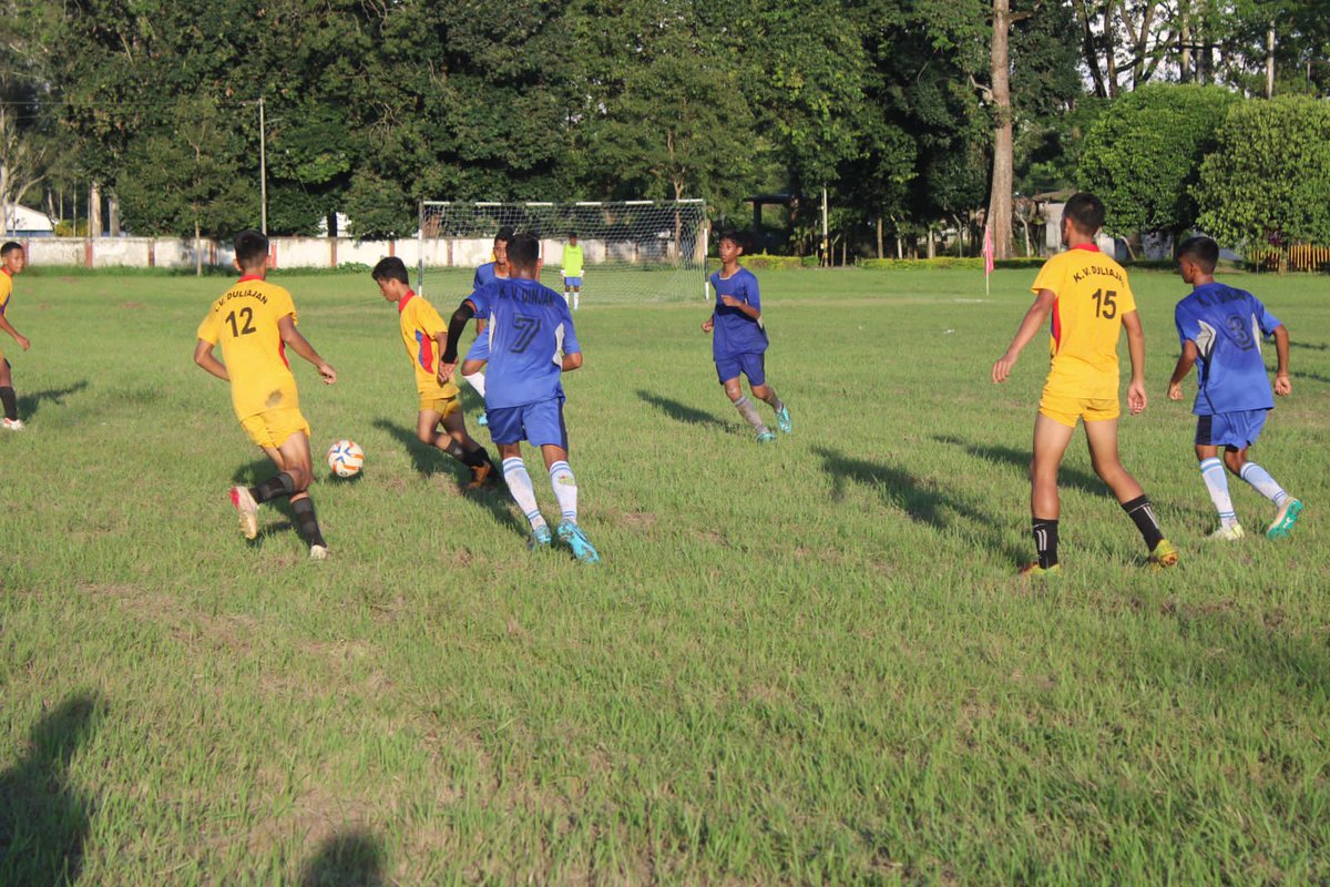 prodefgau's tweet photo. #Subroto Cup Football Tournament# of #Tinsukia Region# kicks off at KV, Dinjan Military Station from 15 to 18 July 2023. A thrilling showcase of skills, teamwork and passion amongst 16 rivalry teams on the field! https://t.co/a8JRaP7wWv