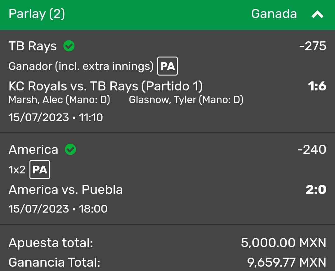 ChapitoApuestas's tweet photo. SE PRENDIÓ EL CERRO 🔥🔥🔥🔥!!!

Ganamos fácilmente nuestra Apuesta en mi GRUPO PREMIUM ✅!!

Bien hecho mis Chingones, pasen a cobrar Caraaajo 👊!! https://t.co/rWbM6OjndY