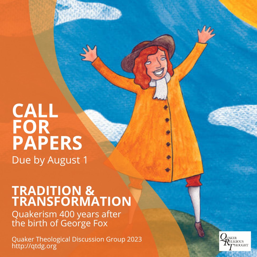 Proposals due Aug 1 for #Quaker Theological Discussion Group, "Tradition &amp; Transformation: Quakerism 400 years after the birth of George Fox." Part of <a href="/FWCCWorldOffice/">Friends World Committee</a> led #GeorgeFox400 series of world events. qtdg.org/2023/01/28/qtd…
Image credit: Marcela Teran / Liberation Works