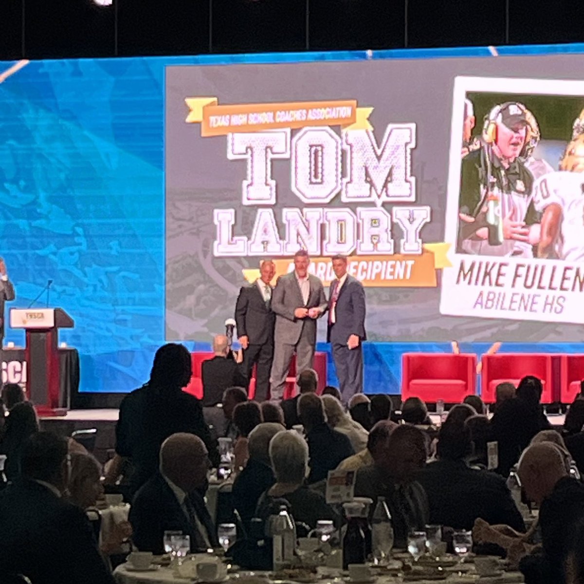 It is a great honor to work with ⁦<a href="/coachfullen/">M Fullen</a>⁩. Congratulations on being named the 2023 THSCA Tom Landry award winner. Strength and Honor. Family ain’t always Blood. ⁦<a href="/abileneisd/">Abilene ISD</a>⁩ ⁦<a href="/AbileneEagleFB/">Abilene Eagle Football</a>⁩ ⁦<a href="/AbileneISDAthl1/">Abilene ISD Athletics</a>⁩