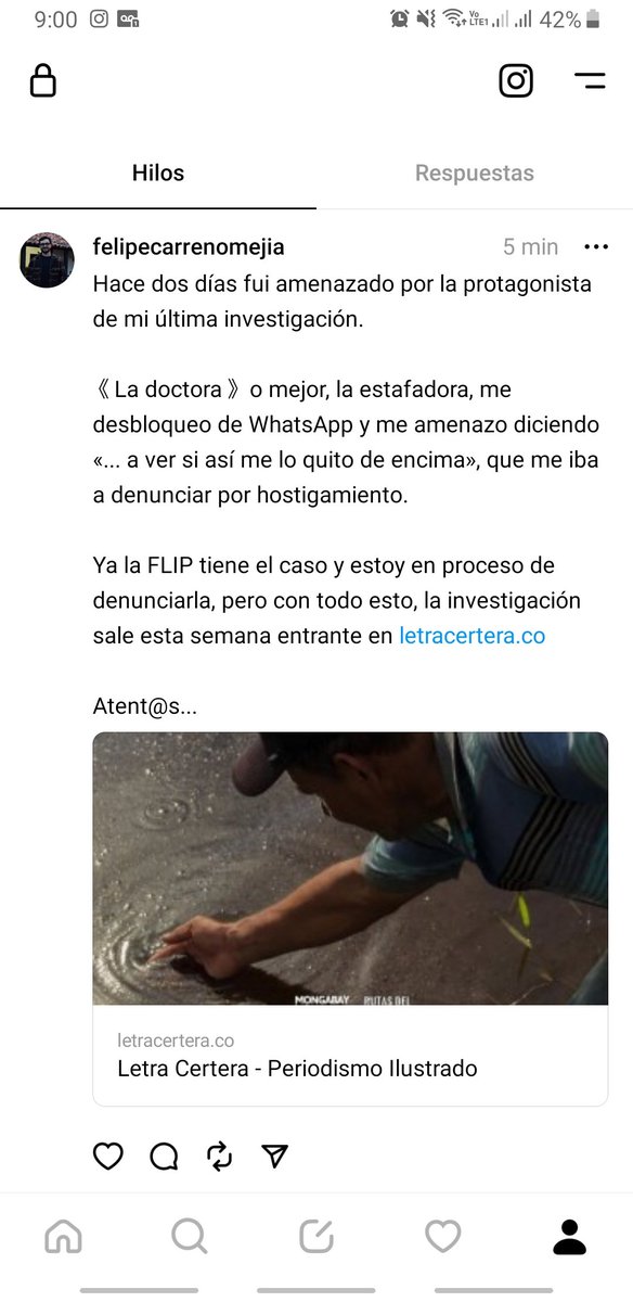 JulianFelipeC12's tweet photo. Hace dos días fui amenazado por la protagonista de mi última investigación. 

《La doctora》 o mejor, la estafadora, me desbloqueo de WhatsApp y me amenazo diciendo «... a ver si así me lo quito de encima», que me iba a denunciar por hostigamiento.

https://t.co/THEPqMa8i3 https://t.co/tjwwns9uXV