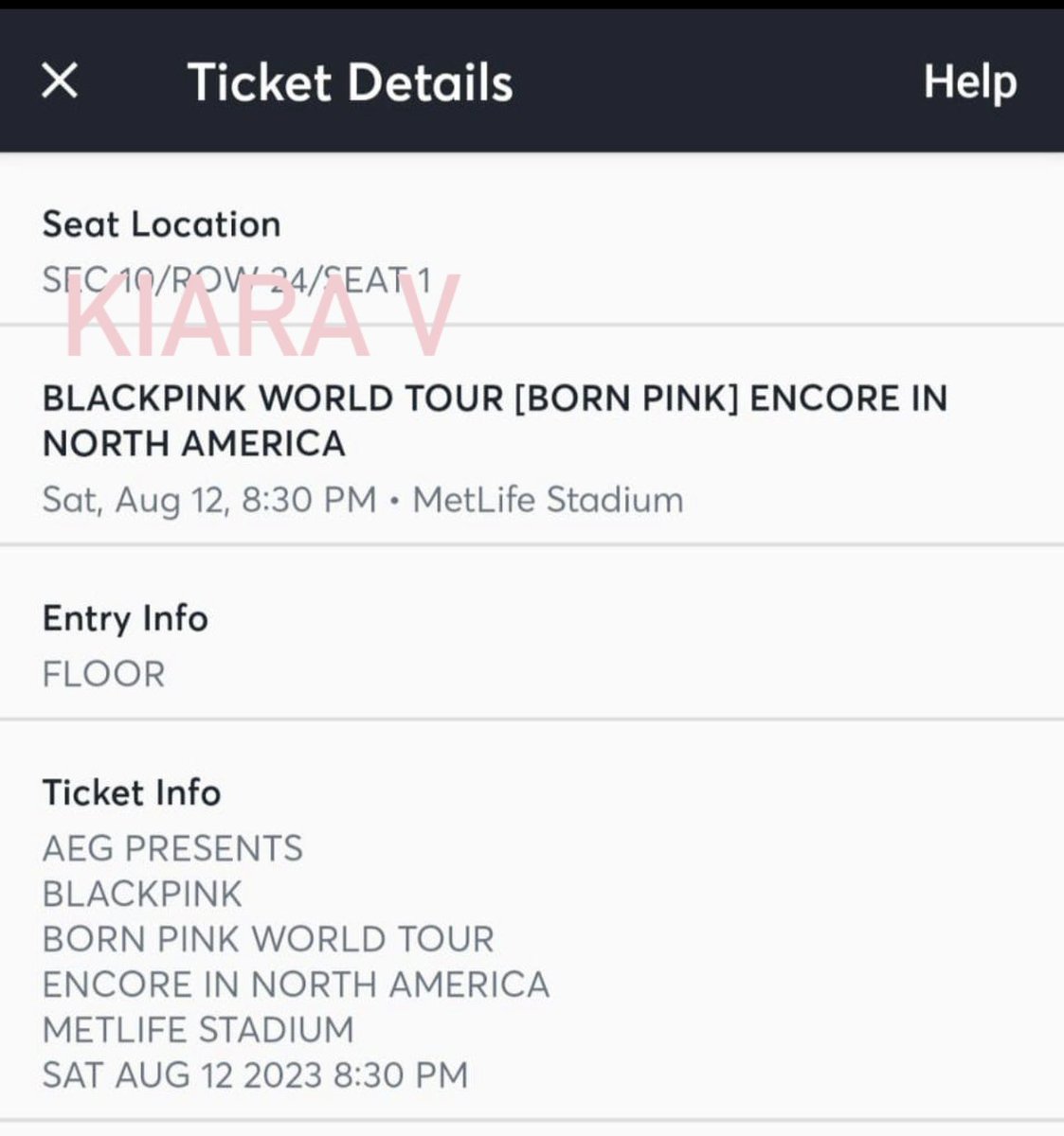 JeniniJane's tweet photo. Hi I’m reselling 4 Blackpink tickets (floor seats section 10) for Aug 12 Metlife
RFS: We secured seats that we like after buying these. 
Price: $400
Will transfer tickets via ticketmaster app

#BLACKPINK_WORLDTOUR 
#blackpink
#blackpinktickets
#metlife https://t.co/Htt2RYv4mj