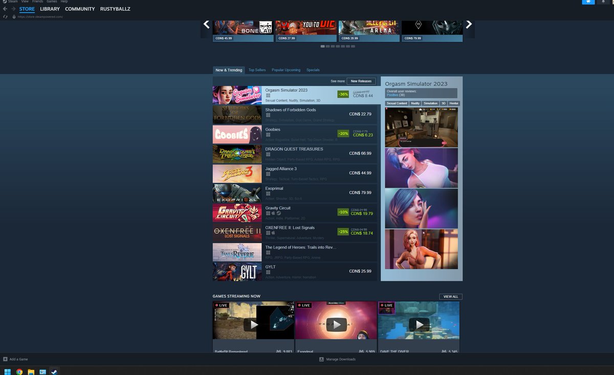 RustyBallz1's tweet photo. @Steam this is crazy! https://t.co/uEGiG6N2ZR
