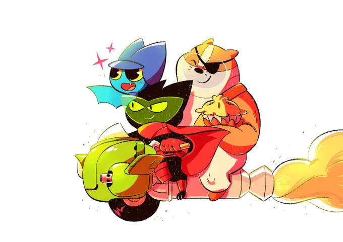 old mao mao fanart. trying to remember why i drew the pie? was there an episode with pies in it???