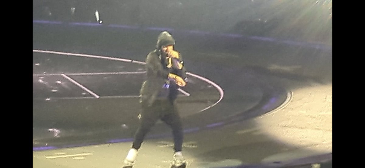 Yes, #eminem appeared at #edsheeran's Detroit show, and yes, I will have video!