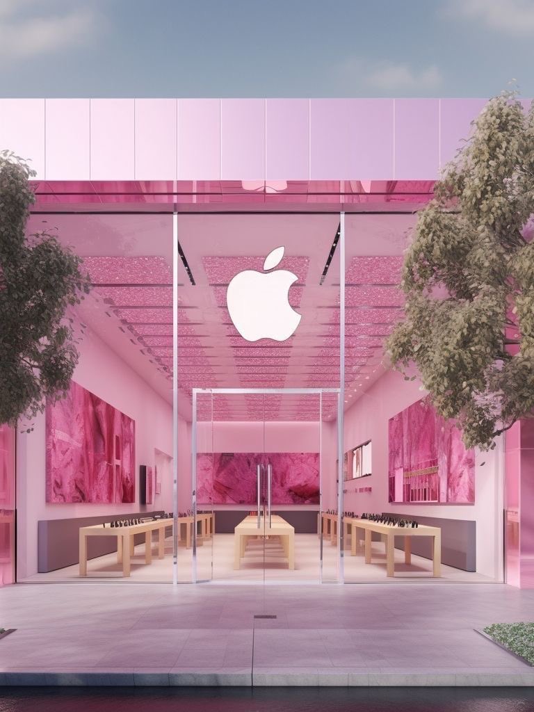 Imagine if all Apple Stores looked like this for October in support of Breast Cancer Awareness month https://t.co/zIKs3c7bMx