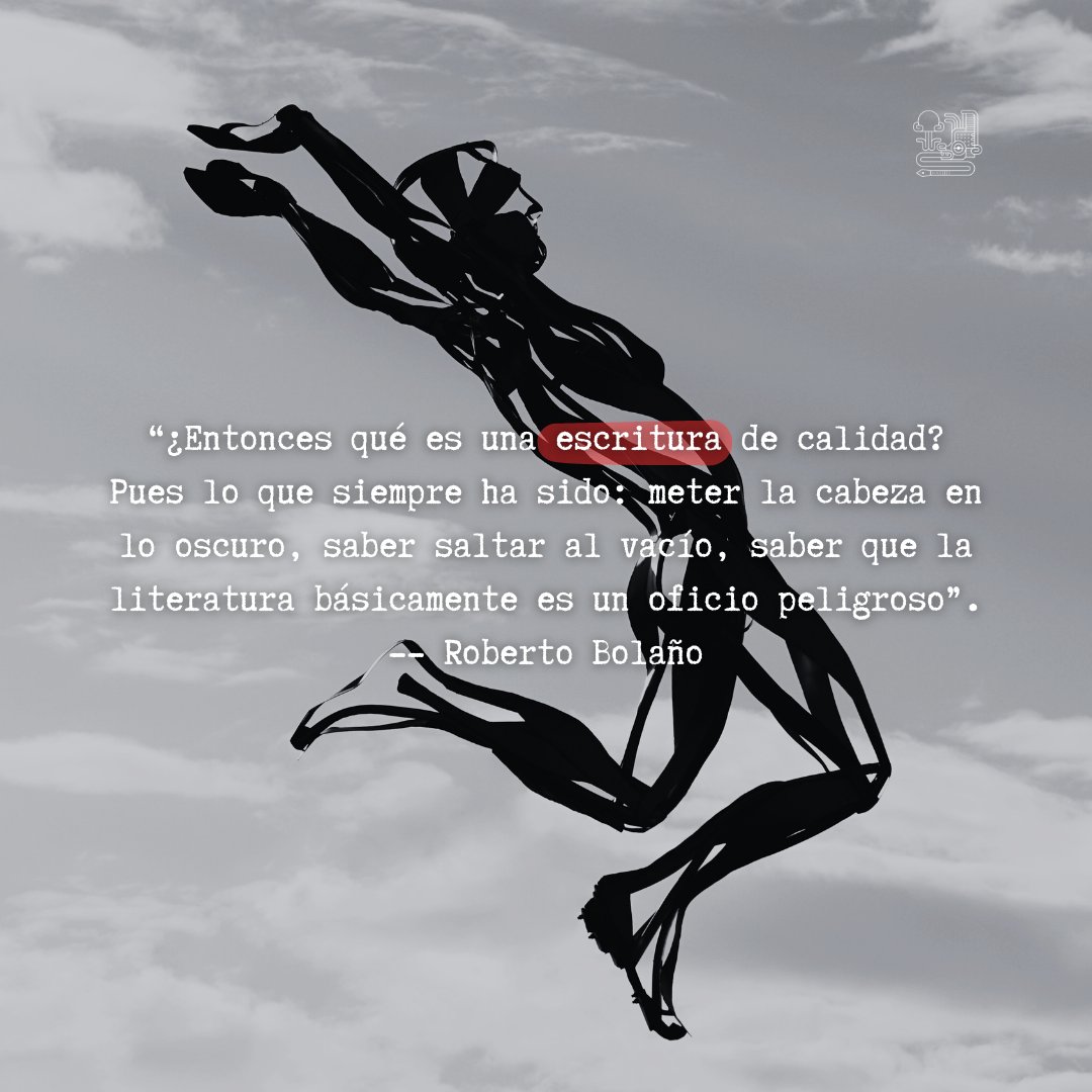 Literatura_Fest's tweet photo. La escritura es un oficio peligroso... pero necesario.

Entérate de todo pronto. https://t.co/Xj3wGNFSZS