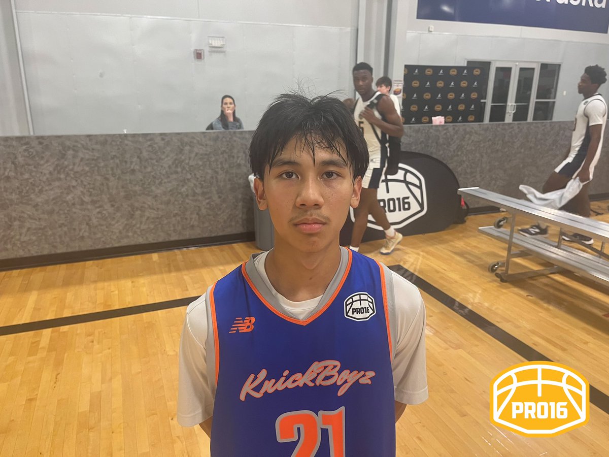 Jace Aquiningoc led his Las Vegas Knicks squad in scoring with 19 points in a tough loss to 1 Family. Even though Aquiningoc was the smallest player on the floor, he made the greatest impact on the game. A true warrior with a ton of skill to back his competitive spirit.