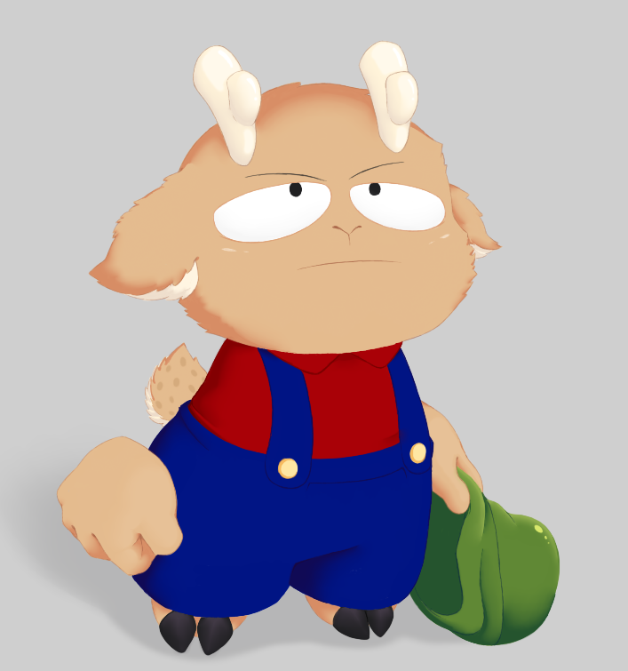 Min_Miniatic's tweet photo. I like when people draw him with deer characteristics, is cute https://t.co/eRkbimY3n3