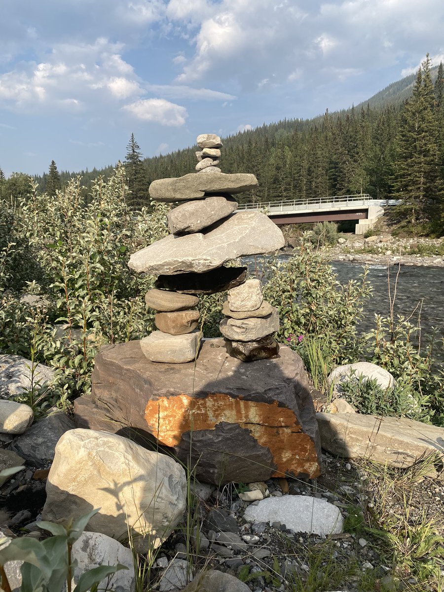 Made an Inukshuk out near Sheep Sanctuary! #alberta