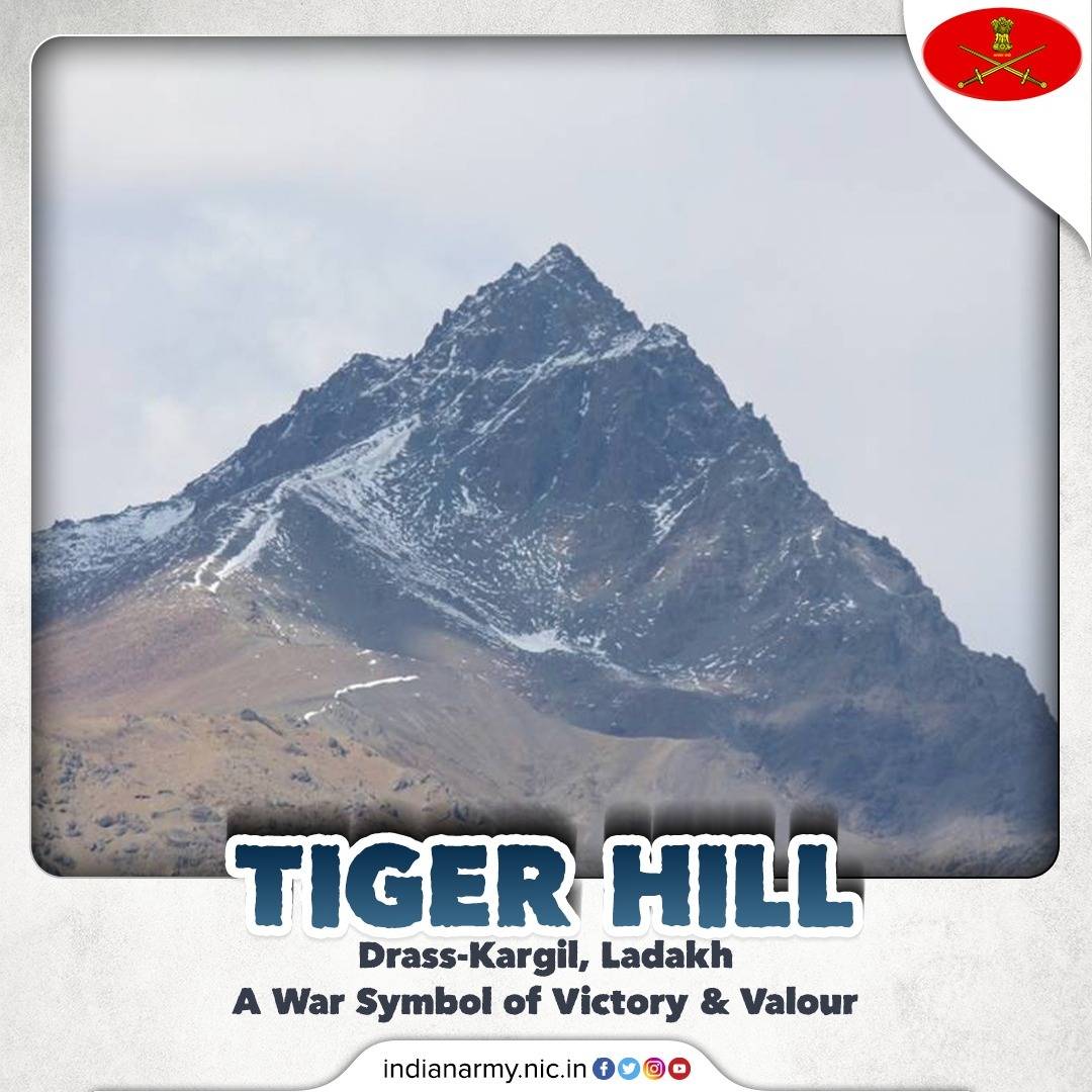 #TalesofKargil

From the Archives…

‘A Symbol of Victory & Valour’

The capture of #TigerHill by Indian Armed Forces made this peak the symbol of #Kargil Victory. 

#Kargil
#OperationVijay
#IndianArmy
