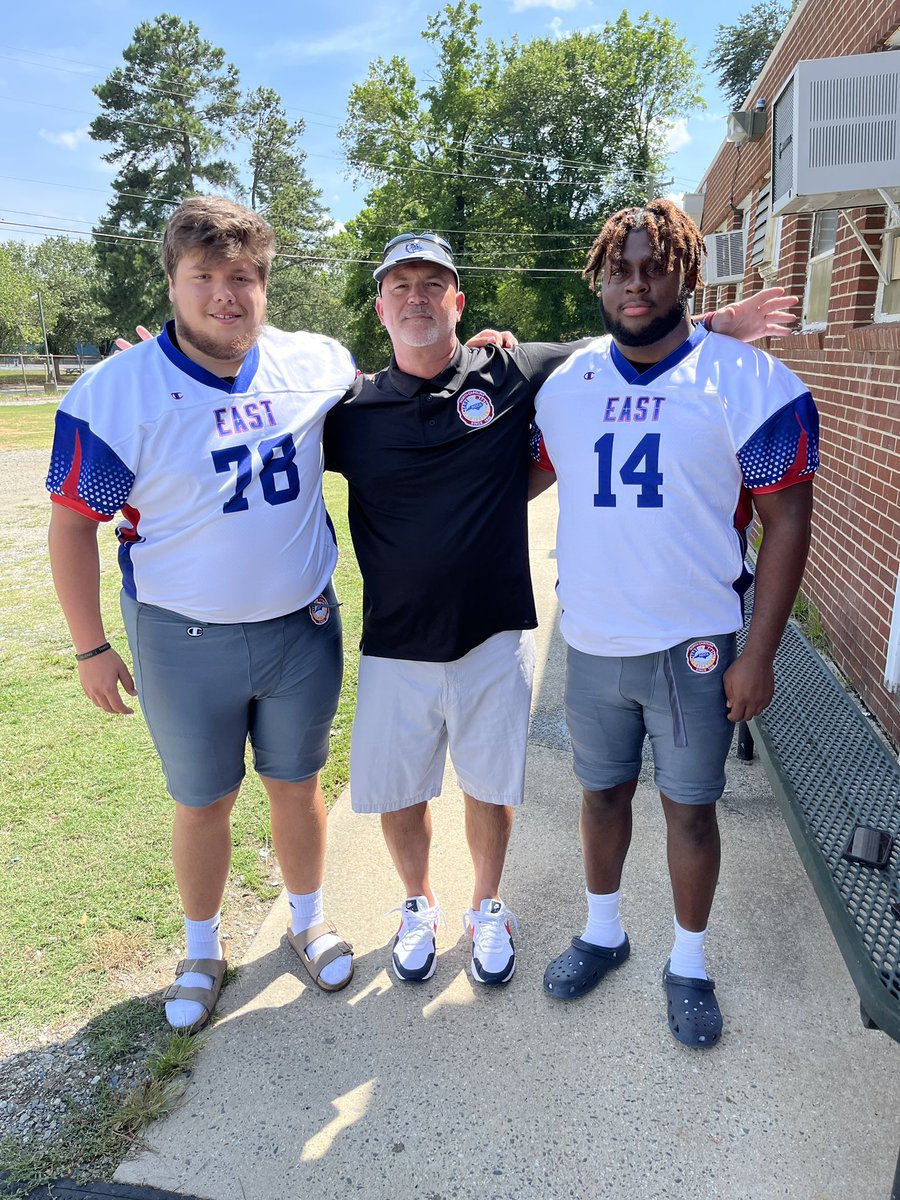 Coach Mac with Christian Olivas and Trevon Wactor today !!  The East / West <a href="/NCCoachesAssn/">N.C. Coaches Assn.</a> game is Wednesday night in Greensboro.
