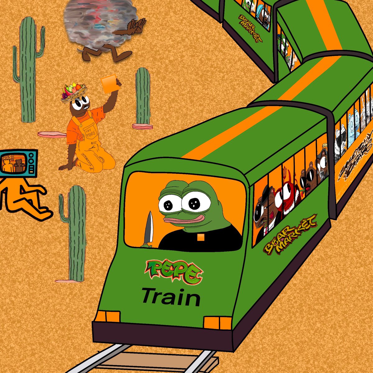 HODLsolana's tweet photo. ALL ABOARD 🗣️🟧🐸🔪 https://t.co/VKFAPlDVg7