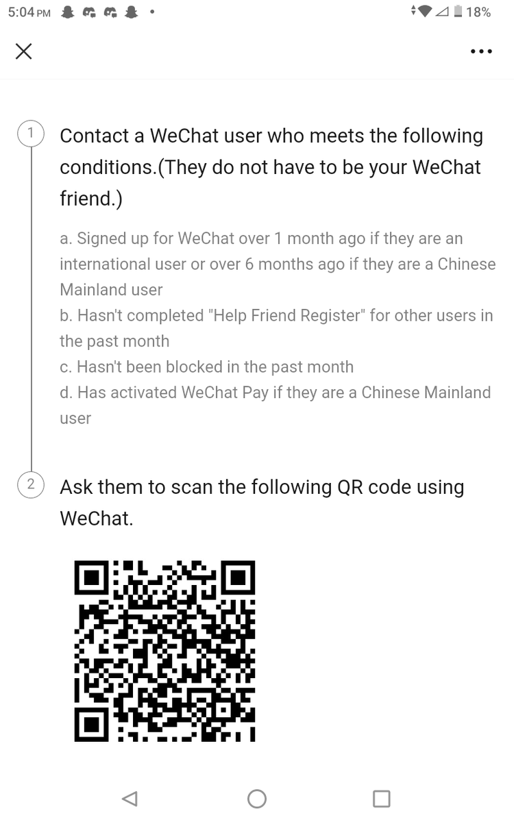 Anyone help me with a WeChat Scan please #WeChat