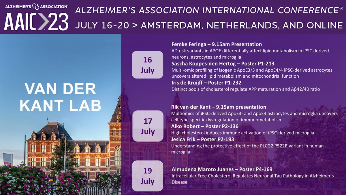 Femke Feringa (@femkef) on Twitter photo Excited to kick off our lab’s contribution to #AAIC2023 in Amsterdam tomorrow! <a href="/FGA_lab/">FGA lab VU/ Amsterdam UMC</a> <a href="/AlzheimerAms/">Alzheimercentrum Amsterdam (inactief)</a> <a href="/alzheimernl/">Alzheimer Nederland</a> <a href="/alzassociation/">Alzheimer's Association</a> Excited to kick off our lab’s contribution to #AAIC2023 in Amsterdam tomorrow! <a href="/FGA_lab/">FGA lab VU/ Amsterdam UMC</a> <a href="/AlzheimerAms/">Alzheimercentrum Amsterdam (inactief)</a> <a href="/alzheimernl/">Alzheimer Nederland</a> <a href="/alzassociation/">Alzheimer's Association</a>