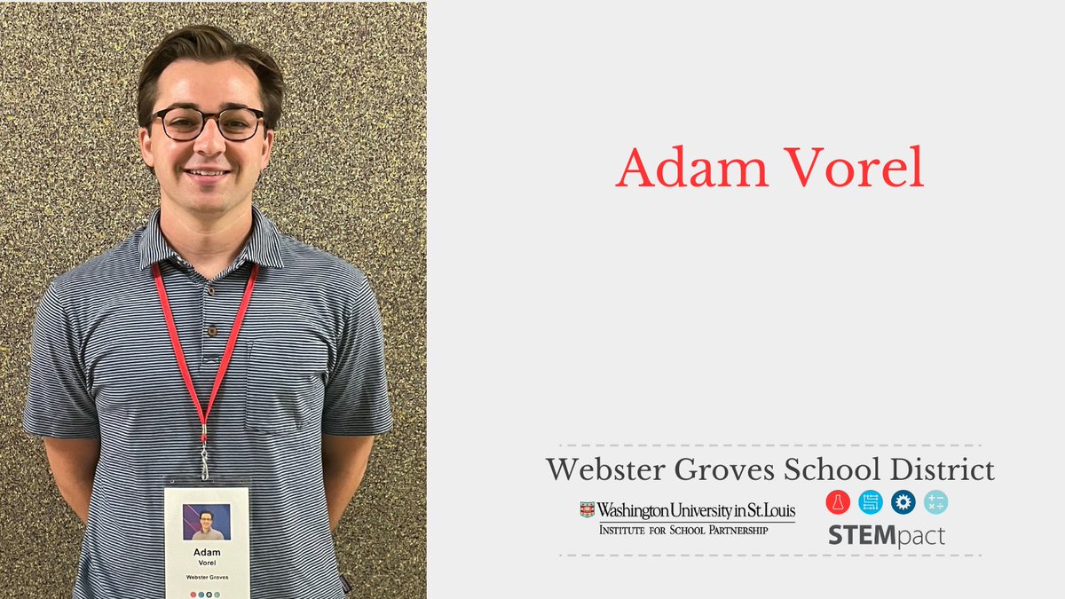 washuisp's tweet photo. Welcome @VorelAdam @WebsterGrovesSD to STEM Teacher Quality (TQ)! When teachers are STEMcapable, so are students! #InSTLforSTL #STEMpact @STEMpactSTL https://t.co/1O0IpA2PHQ