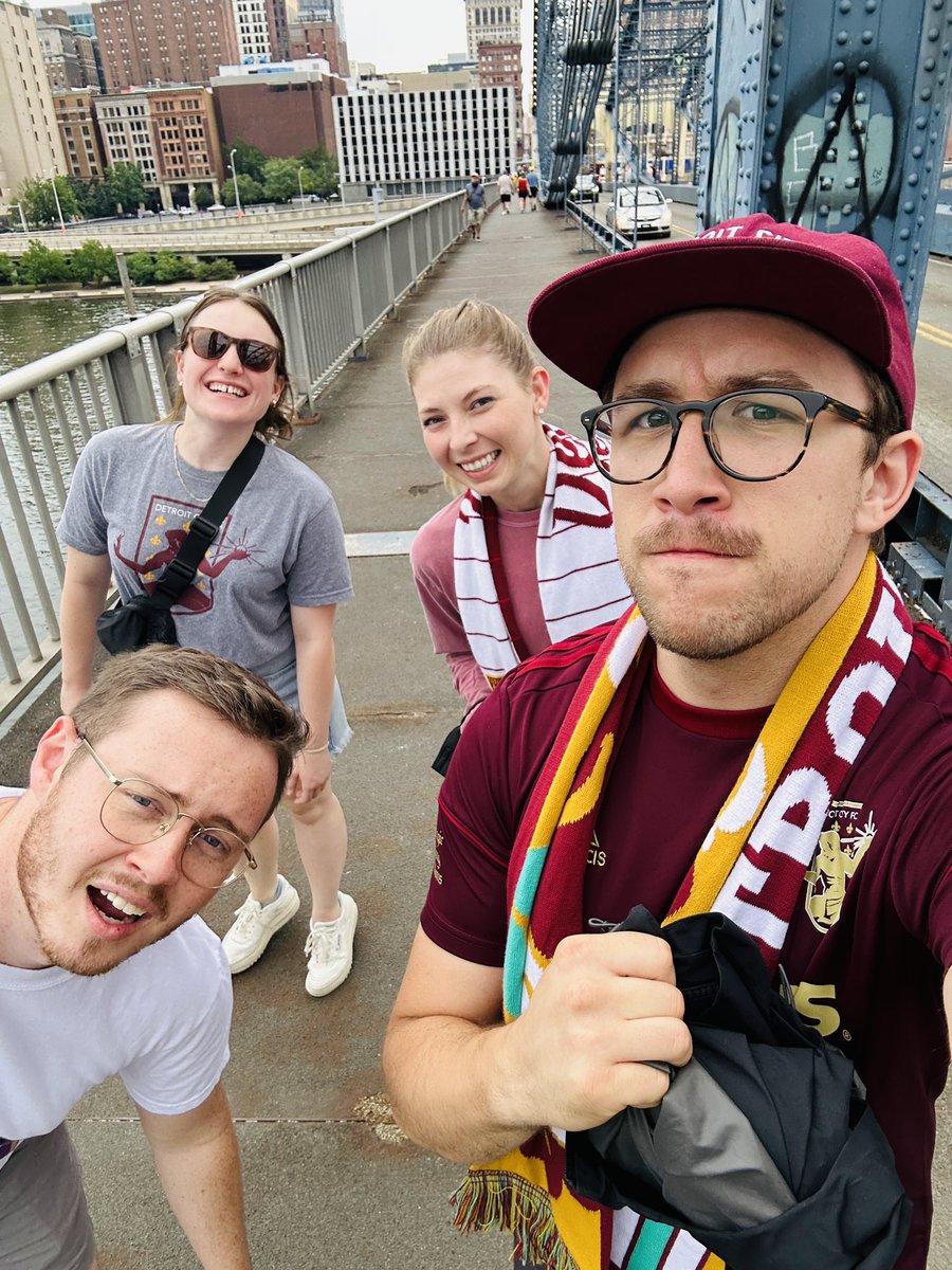 We’re FIRED UP and crossing the bridge here in Pittsburgh to hopefully a <a href="/DetroitCityFC/">Detroit City FC</a> road victory.

<a href="/NGSDetroit/">Northern Guard Supporters</a> <a href="/RougeRoversNGS/">Rouge Rovers</a>