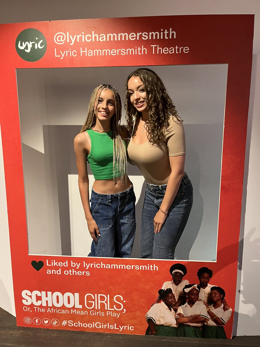 Just got back from watching Mean Girls. It was fantastic. The whole cast was so amazing. If you haven’t seen it book now #meangirls #lyrichammersmith #theatre #lyrictheatre #cousins