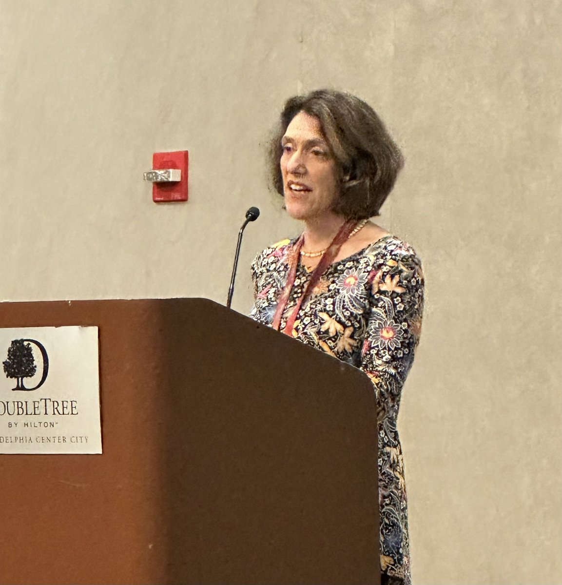 RonAJohnson's tweet photo. President Serena Zabin addressing a huge @SHEARites community crowd at #SHEAR2023 https://t.co/GF049iJxWi