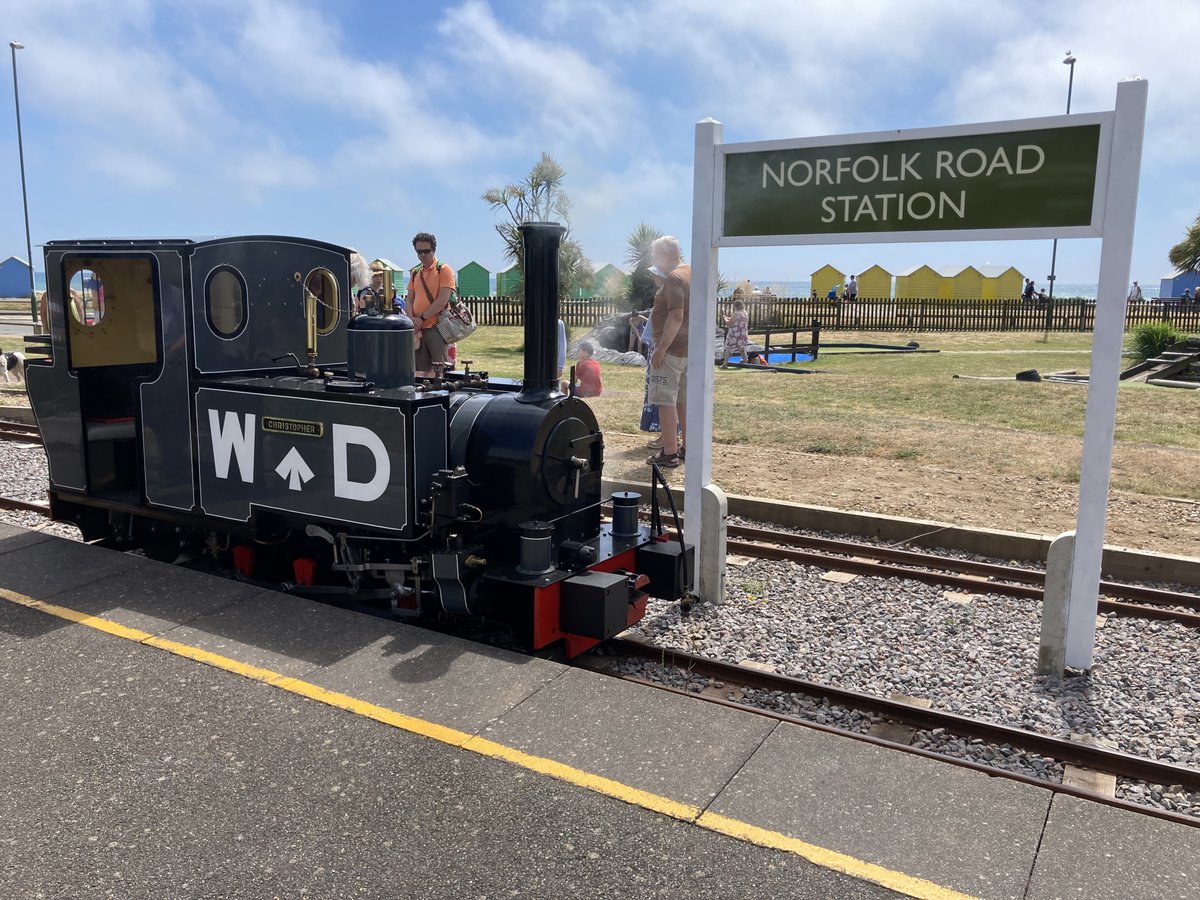 The weather forecast is better for today - Sunday - so our steam loco 'Christopher' will be running - weather permitting. First train from Mewsbrook Park Station 10.40, First train from Norfolk Road Station 11.00. Details here: https://t.co/wkAv163l03 https://t.co/Mc6rXjwFpe