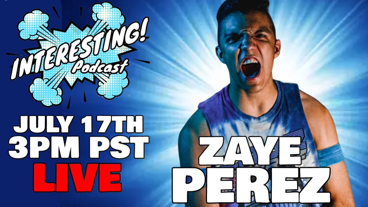 codysylas22's tweet photo. 🚨 2 days! 🚨 
Interesting! Podcast will be interviewing
ZAYE PEREZ! 
@ZayePerez
LIVE! 

Discussing: 
- OPWS 
- Forming the Super Aces! 
- Promos
- Spencer Scott
- BaseBrawl 
- Influences 
- Mt. Rushmore of pro wrestling
- Wrestling in Nevada
+ MORE! 

#LIVE #OPWS #interview #prowrestling