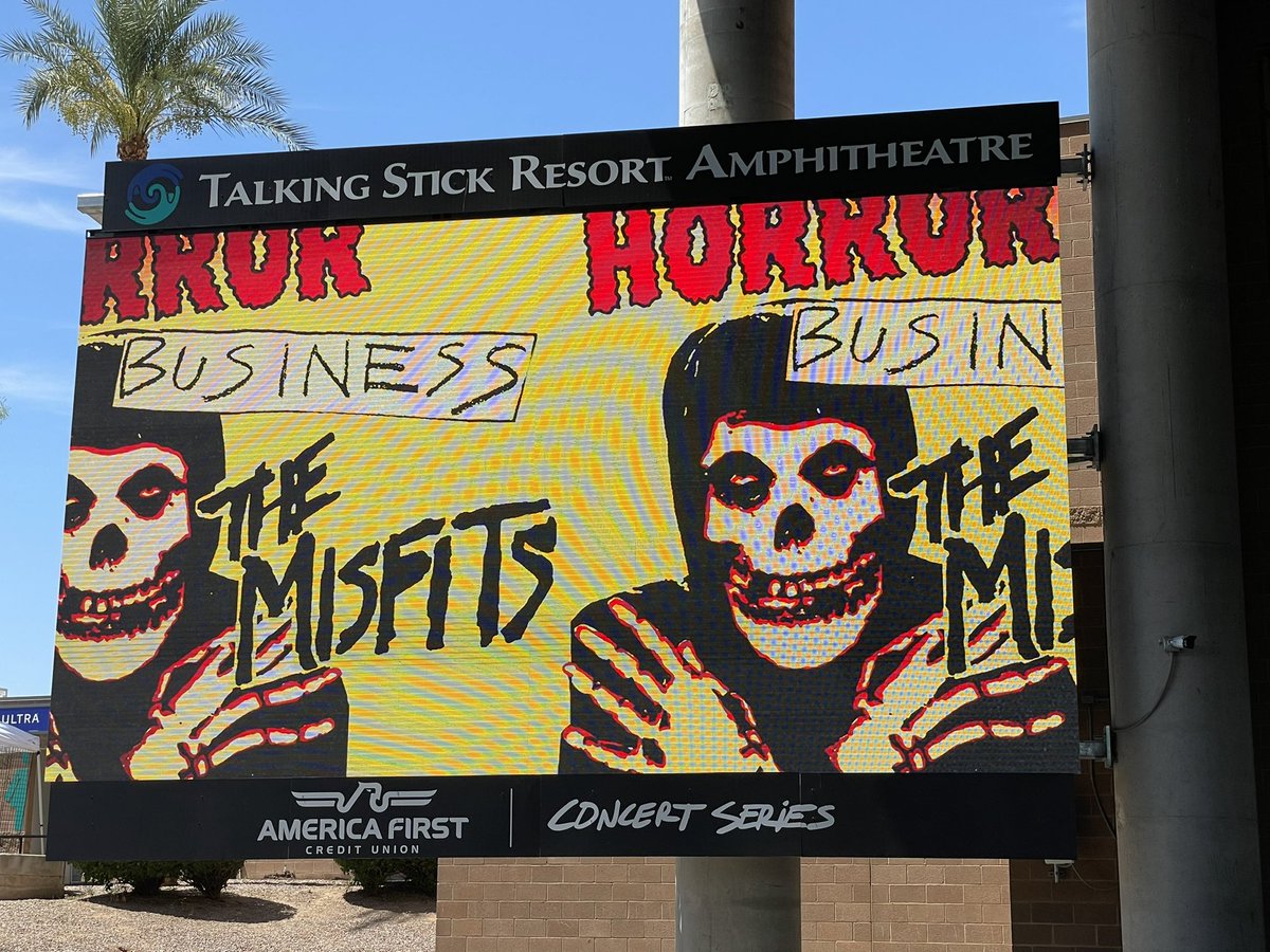 Are you ready for Horror Business Arizona? TONIGHT - SEE the ORIGINAL MISFITS LIVE! Sat July 15, Phoenix AZ at Talking Stick Resort Amphitheatre w/ AFI & FEAR! - ticketmaster.com/event/19005E73…