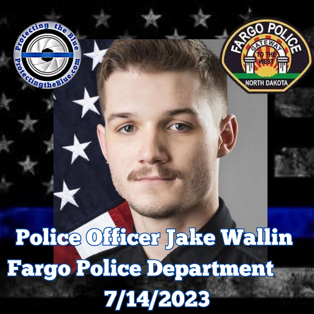 RIP. North Dakota Police Officer Jake Wallin was murdered when he shot and killed ambush style by a bystander while investigating a traffic accident. Two officers were also shot and are in critical condition. STOP SHOOTING MY POLICE OFFICERS!!! #rip #hero #PoliceOfficerJakeWallin