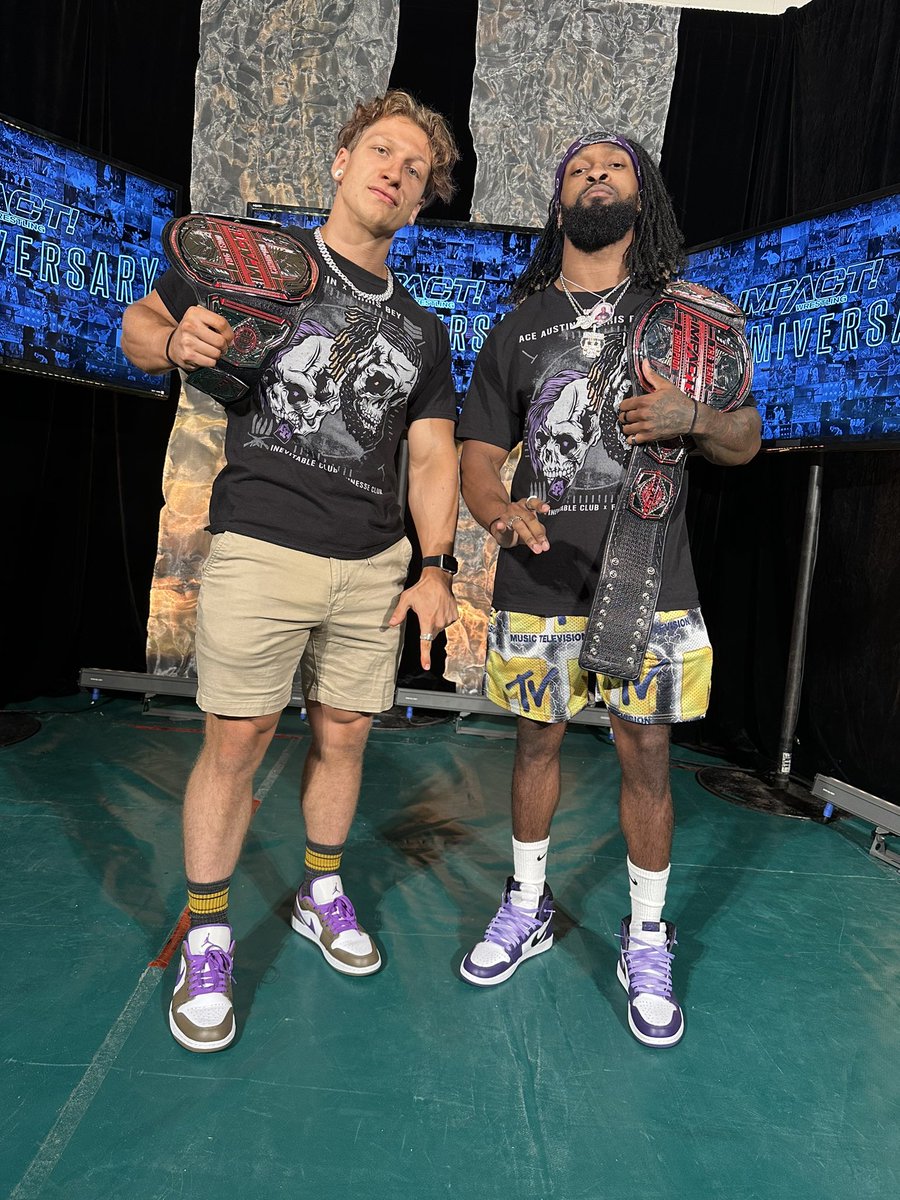 The_Ace_Austin's tweet photo. Today's the day we reverse this curse.
For #ABC
is easy as ☝🏼✌🏼🤘🏼
#Slammiversary #IMPACTonAXSTV #BulletClub #FirstPair https://t.co/qFG2zqPse9
