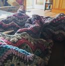 Beach House Crochet Life. 
6-Day Beach House Blanket (coming soon)
Featuring Noro Yarn. 
Yarn: noroyarns Tsubame no. 12 from knittingfever 
Hook: furlscrochet